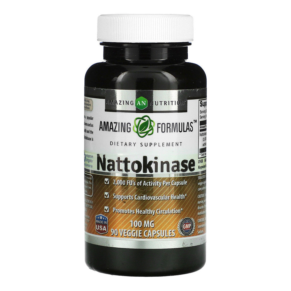 Amazing Nutrition Amazing Formulas Nattokinase 100 Mg Veggi Capsules, 90 Ea